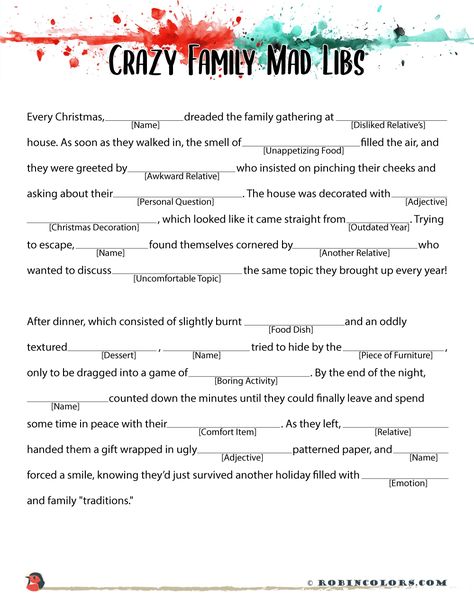 Christmas Mad Libs For Adults, New Years Mad Libs, Christmas Mad Libs Free Printable, Holiday Mad Libs, Mad Libs For Adults, Christmas Quizzes, Mad Libs Printable, Christmas Mad Libs, Gift Games