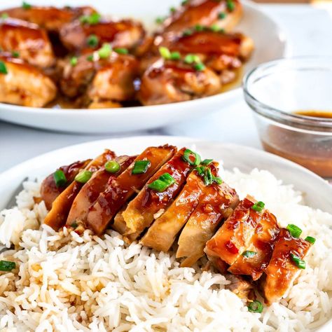 Easy Baked Teriyaki Chicken - Yummy and fully Cinnamon Roll Pancakes Recipe, Baked Teriyaki Chicken, Easy Teriyaki Chicken, Marinating Chicken Breast, 5 Ingredient Dinners, Chinese Cooking Recipes, Chicken Entrees, Apple Chips, Homemade Teriyaki Sauce