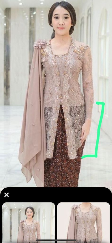 Kebaya Brokat Modern, Model Dress Kebaya, Kebaya Lace, Batik Dress Modern, Kebaya Modern Dress, Kebaya Brokat, Modern Kebaya, Kebaya Dress, Kebaya Muslim