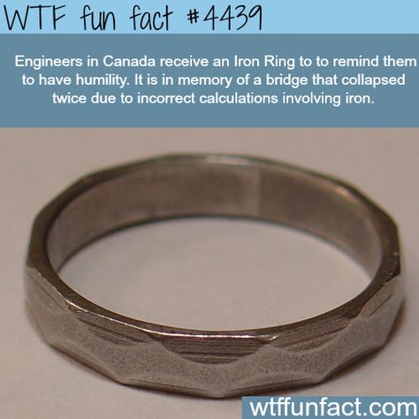 What The Fact, Iron Ring, Random Facts, Science Facts, Interesting Information, True Facts, The More You Know, Faith In Humanity, History Facts