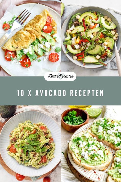 10 x de lekkerste avocado recepten Lunch Ideas Avocado, Avocado Lunch, Avacado Pesto, Healthy Lunch Avocado, Avacado Lunch, Avocado Recipes For Diabetics, Lunch Meeting, Lose Belly, Ricotta