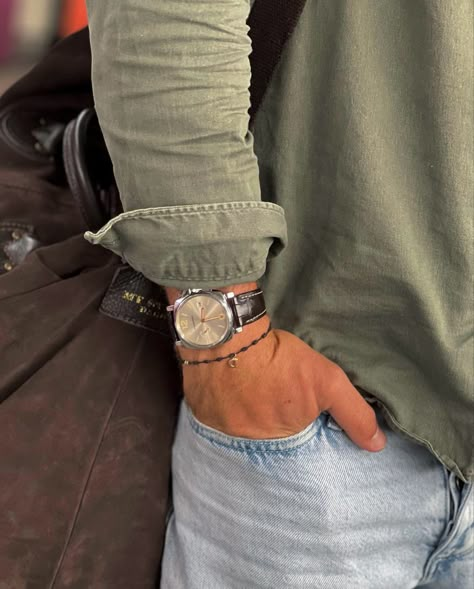 Men Wearing Watches, Summer Fashion Ideas, Style Inspiration Classic, Boyfriend Outfit, Classy Outfits Men, Jeans Street Style, Casual Chique, Street Style Outfits Men, Elegant Man