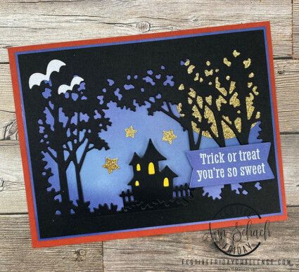 Stampin Up Halloween, Halloween Cards Handmade, Make Your Own Card, Halloween Card, Up House, Up Halloween, Thanksgiving Cards, The Grove, Fall Cards