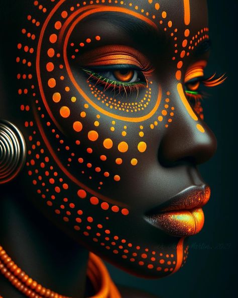 Vybin ✨🧡African Beauty✨ Generated with Dalle-E & ChatGPT AI✨ ❤️Available as prints on my store. See link in my bio ❣️ ✨♾️🌈 #afrofuturism… | Instagram Art Black Love, African Artwork, Art Noir, Black Art Painting, Afrocentric Art, Black Artwork, Black Art Pictures, Black Love Art, African Beauty