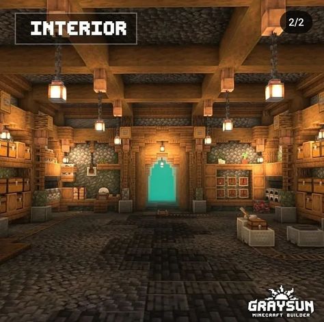 Minecraft Storage Room, Mine Entrance, Interior Design Minecraft, Minecraft Storage, Minecraft Underground, Minecraft Java Edition, Interior Minecraft, Minecraft Java, Minecraft Interior