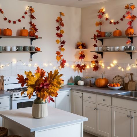 KITCHEN FALL DECOR IDEAS🧡🧡 Yellow Kitchen Decor, Fall Kitchen Decor, Fall Decor Ideas, Halloween Kitchen, Fall Kitchen, Yellow Kitchen, Fall Halloween, Fall Decor, Kitchen Decor