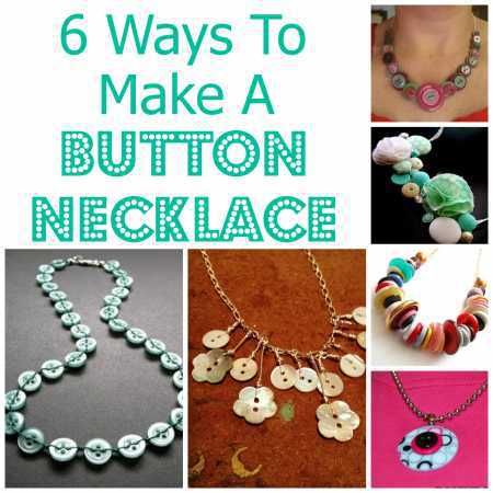 Let’s face it, we all have a stash of buttons somewhere around our house.  Whether it be from a collection over time, or random pieces you find in your wash after the laundry is done, buttons… Jewelry By Brand, Button Necklace, Diy Buttons, Button Jewelry, Button Crafts, Jewelry Making Tutorials, Old Jewelry, A Button, Diy Schmuck