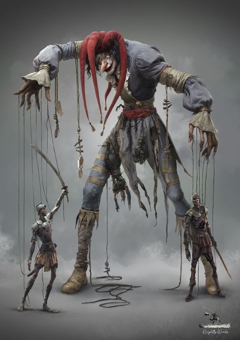 ArtStation - the Puppeteer of the Damned, aria safarzadegan Samurai Artwork, Monster Concept Art, Fantasy Images, Dnd Art, Creatures Of The Night, Creature Feature, Creepy Art, Monster Design, Creature Concept Art