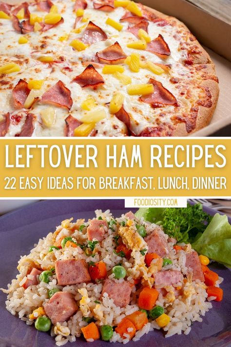 Cubed Ham Appetizers, Ham Lunch Meat Recipes Meals, Leftover Cottage Roll Recipes, Cubed Ham Recipes Dinners Simple, Leftover Boneless Ham Recipes, Recipes Using Sliced Ham, Dinner Recipes Using Leftover Ham, Leftover Ham Steak Recipes, Baked Ham Leftover Recipes