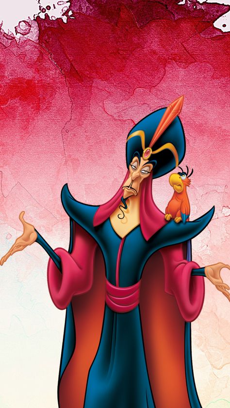 Disney Villains Jafar Phone Background Disney Villians Wallpaper, Disney Villains Wallpaper, Disney Jafar, Jafar Aladdin, Cartoon Villains, Disney Phone Backgrounds, Background Disney, Aladdin 1992, Inspirational Phone Wallpaper