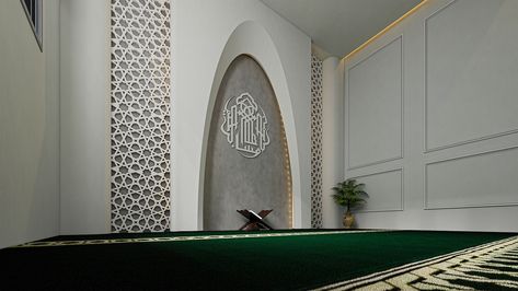 Prayer Room Design, Islamic Architecture House, Mosque Design, Architecture Concept, Prayer Room, Hotel Decor, Interaction Design, Architecture Visualization, Room Interior Design