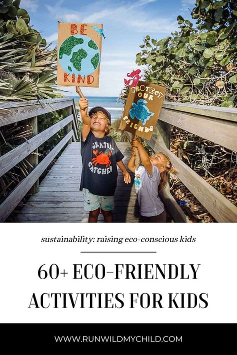 Teaching Kids About Sustainability - 60+ eco-friendly sustainability activities for kids #earthday #sustainability #ecofriendly #threers #reuse #repurpose #recycle #ecofriendlykids #sustainabilitykids #outdooractivitiesforkids Sustainability Activities For Kids, Sustainability Activities, Secular Homeschool, Sustainability Kids, Planting For Kids, Eco Friendly Kids, Eco Kids, Nature School, Natural Parenting