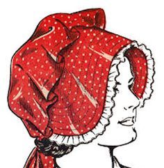 Diy Sy, Sewing Hats, Bonnet Pattern, Sewing Patterns For Kids, Primitive Crafts, Creation Couture, Couture Vintage, Red Hat, Diy Couture