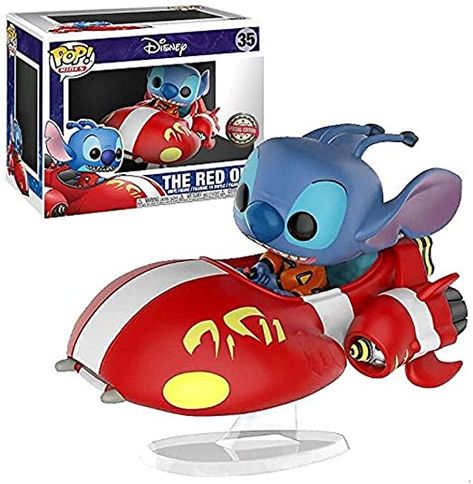 Amazon.com: Funko POP! Rides: Disney Lilo & Stitch - The Red One #35 - BoxLunch Exclusive!: Toys & Games Игрушки Funko Pop, Lilo And Stitch Merchandise, Pop Figurine, Funko Pop Dolls, Pop Characters, Stitch Toy, Pop Stitch, Funk Pop, Funko Figures