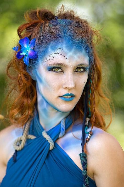 Three Goddesses, Water Princess, Water Makeup, Water Fairy, Fairy Makeup, Mermaid Makeup, Special Effects Makeup, Fx Makeup, Stage Makeup