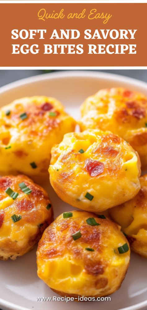 Discover how to make soft, creamy egg bites at home that are even better than what you get at Starbucks. These egg bites are packed with protein, easy to prepare, and perfect for busy mornings. Ideal for meal prepping, you can whip these up in advance, refrigerate, or freeze them for a quick grab-and-go breakfast. Whether you prefer them with cheese, vegetables, or your favorite proteins, our simple recipe allows you to customize to your taste. Enjoy a healthy and delicious breakfast anytime without the line at Starbucks! Oven Egg Bites Recipe, Breakfast You Can Prepare In Advance, Breakfast Soft Foods, Easy Breakfast Egg Bites, Egg Gruyere Bites, Frozen Egg Bites Recipe, Can You Freeze Egg Bites, Egg Bites Healthy Easy Recipes, Scooters Egg Bites