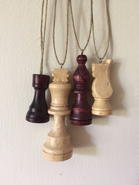 Stair Posts, Chess Gifts, Wooden Chess Pieces, Fork Jewelry, Micro Mosaic Jewelry, Wooden Chess, Crafty Gifts, Accessories Diy Jewelry, Chess Pieces