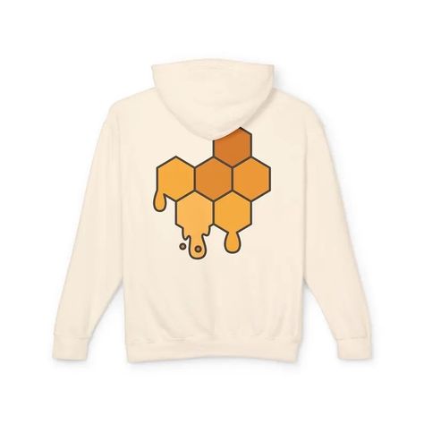 Unisex Lightweight Hooded Sweatshirt – Elegance with Bee and Honeycomb Design • #bee #sweatshirt #hoodie #hoodies #sweatshirts #design #etsy #hoodiedesign #sweatshirtdesign #etsyprocess #digusshop #beedesign #shop #shopping #etsyseller #newseason Bee Sweatshirt, Sweatshirts Design, Honeycomb Design, Bee Design, Sweatshirt Designs, Hoodie Design, Sweatshirt Hoodie, Honeycomb, Hooded Sweatshirt