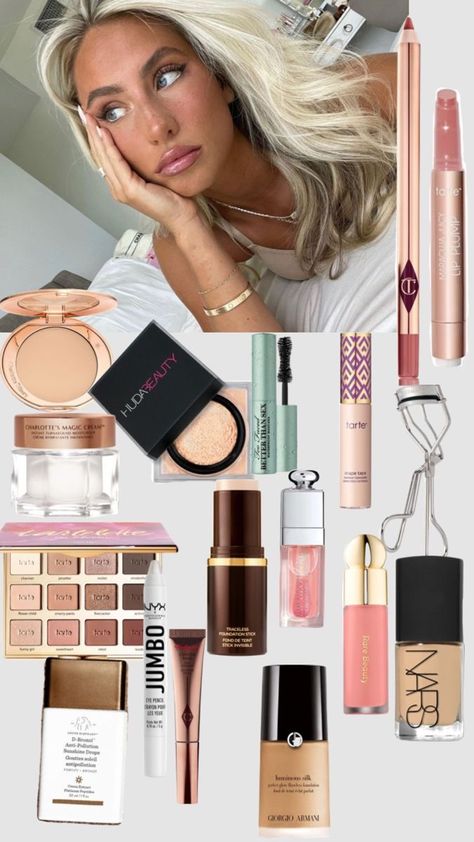 Alix Earle Makeup, Makeup Collage, Alix Earle, Preppy Makeup, Makeup Bag Essentials, Makeup For Black Skin, Cosmetics Products, Makeup Aesthetic, Fancy Makeup