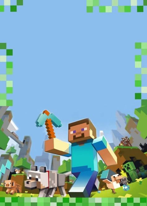 Minecraft Creepers, Minecraft Party Invitations, Minecraft Birthday Card, Minecraft Invitations, Minecraft Templates, Minecraft Birthday Invitations, Minecraft Party Decorations, Minecraft Printables, Minecraft Theme