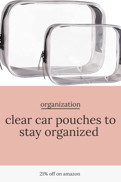 Clear Travel Bags for Toiletries, Lightweight Clear Toiletry Bag, 2 Pack Multipurpose Transparent TSA Cosmetic Bag Clear Pouch For Traveling #organization #amazonaffiliate #car #auto #storage Traveling Organization, Clear Travel Bag, Clear Toiletry Bag, Clear Pouch, Best Amazon, Clear Bags, Amazon Finds, Toiletry Bag, Travel Bags