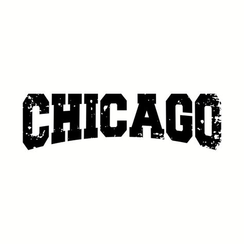 Chicago Lettering, Chicago Tshirt Design, Chicago Sports Teams Logo, Casual T-shirt With Logo Lettering For Streetwear, Chicago Gangs, Chicago Graphic Design, Yg Rapper, Chicago Logo, Tshirt Artwork