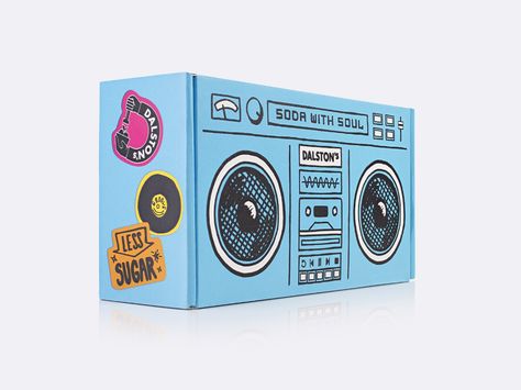 Dalston’s Soda – delivery boxes – Packaging Of The World Pr Kit, Craft Soda, Brand Positioning, Soda Brands, Pizza Box, Creative Box, 3d Studio, Studio Design, Creative Packaging Design