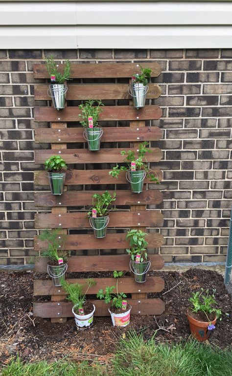 Love my herb garden! Made from repurposed picket fence! Repurpose Fence Pickets, Diy With Old Fence Boards, Repurposed Picket Fence Ideas, Fence Pickets Repurposed, Repurpose Fence Panels, Leftover Fence Board Ideas, Repurpose Fence Boards, Picket Fence Ideas Crafts Easy Diy, Old Picket Fence Ideas Diy Projects