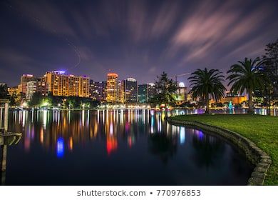 Night at Lake Eola Orlando, Florida. Long Exposure photography in a beautiful night. Lake Eola Orlando, Cheap Airline Tickets, Orlando Photos, Best Flight Deals, Lake Eola, Long Exposure Photography, Flight Deals, Domestic Flights, Airline Tickets