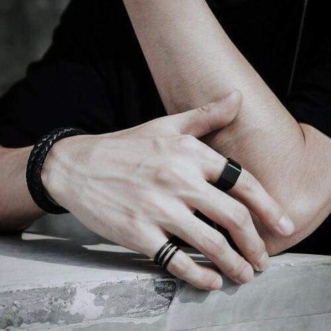 Hands With Rings, Hand Veins, Rabastan Lestrange, Rings And Bracelets, Hand Drawing Reference, Hand Reference, Male Hands, Pretty Hands, Hand Ring