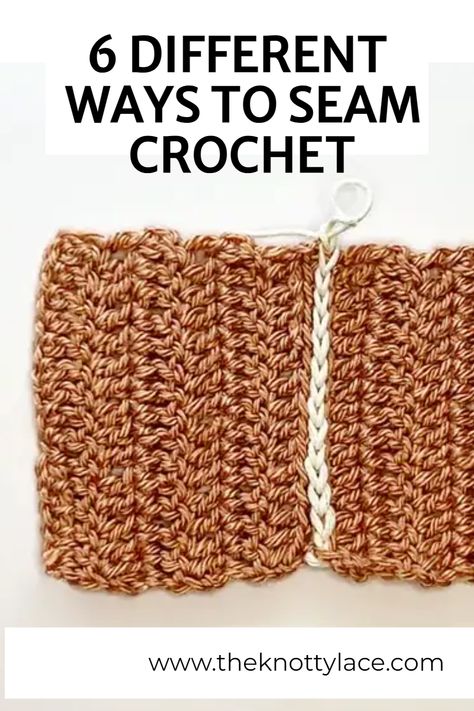 Crochet Slip Stitch Join, Joining Two Crochet Pieces, How To Slip Stitch Crochet Pieces Together, How To Crochet Seams Together, How To Stitch Crochet Together, How To Sew A Crochet Seam, Seamless Join In Crochet, Crochet Two Pieces Together, How To Sew Two Crochet Pieces Together