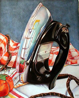 Kathrine Lemke Waste - Despite my disdain for ironing, I still think this painting is amazing! Ap Drawing, Reflection Art, Ap Studio Art, Still Life Drawing, High School Art, Realistic Paintings, Foto Art, Fine Artist, Hyperrealism