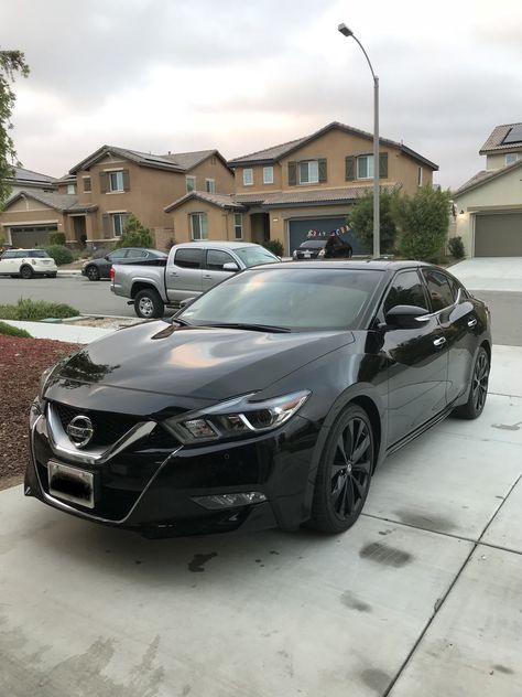 Nissan Interior, Nissan Car, Nissan Car Aesthetic, Nissan Maxima Interior, Black Nissan Altima, Black Nissan Maxima, New Nissan Maxima, Nissan Maxima Blacked Out, 2016 Nissan Maxima