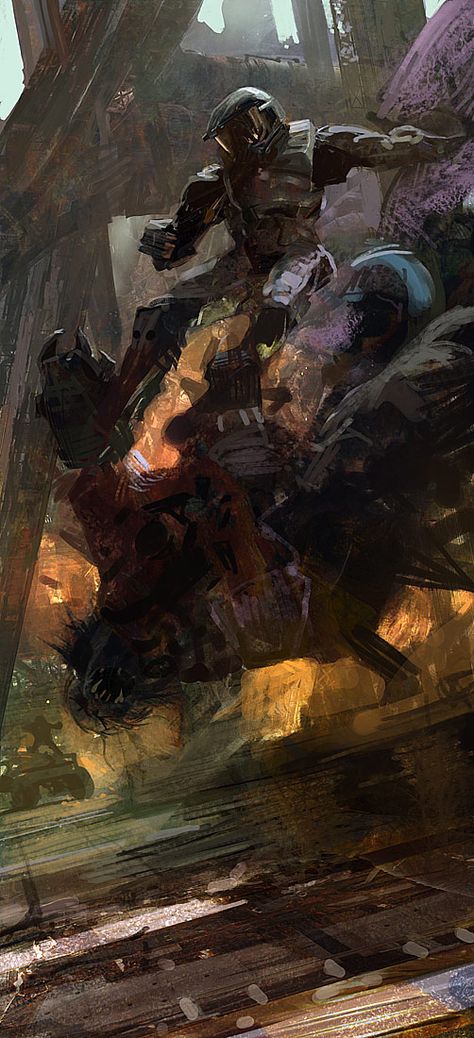 We showcase the work of a lot of talented artists here on Fine Art. But we're in for a real treat today, as few are as talented or as influential as Craig Mullins. Craig Mullins, After Earth, Video Game Artist, 2d Illustration, Concept Art Tutorial, Traditional Paint, Mechanical Art, Master Drawing, Best Brushes