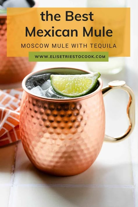 Mexican Mule Recipe, Tequila Mule, Pomegranate Moscow Mule, Ginger Beer Margarita, Tequila Cocktails Easy, Tequila Drinks Easy, Vietnamese Iced Coffee Recipe, Ginger Beer Drinks, Mexican Mule