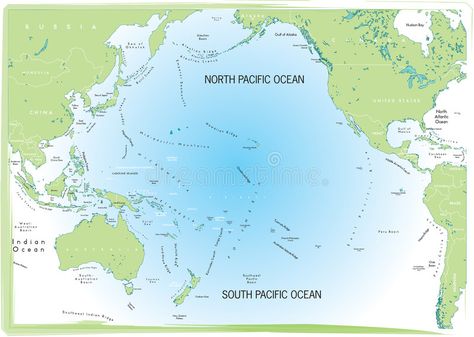 Ocean Pacific map. Ocean pacific map green and blue , #Ad, #map, #Pacific, #Ocean, #blue, #green #ad Pacific Ocean Map, Pacific Map, Ocean Science, Blue Illustration, Europe Map, Illustrated Map, South Pacific, Food Safety, Atlantic Ocean