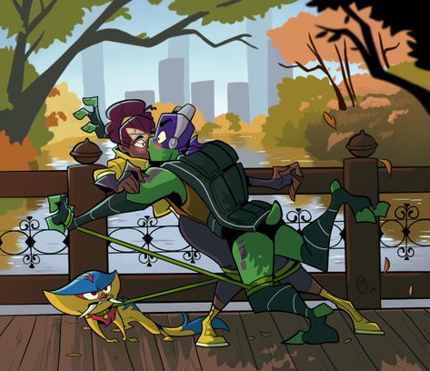 Donatello Fanart, Female Ninja Turtle, Valentines Event, Tmnt 2018, Female Character Design Brunette, Donatello Ninja Turtle, Tmnt Characters, Ninja Turtles Funny, Tmnt Comics