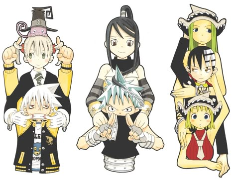 Soul Eater Official Art, Soul Eater Art, Maka And Soul, Atsushi Ohkubo, Soul And Maka, Soul Eater Manga, Anime Soul, Fire Force, Manga Covers