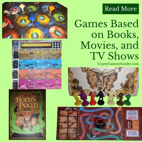 These games based on books, movies, and TV shows are perfect to include in a unit study and so much fun! https://gypsygameschooler.com/movie-book-tv-show/ #gameschool #homeschool #unitstudies Unit Study, Book Tv, Study Unit, Movies And Tv Shows, Tv Shows, Tv, 10 Things, Books