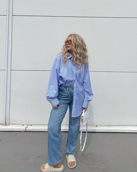 10 Ways to Tuck in Your Shirt Like A Fashion Girl Oversized Button Down Shirt Outfit, Tucked In Shirt Outfit, Oversized Shirt Outfit, Oversize Outfit, Daily Fashion Inspiration, Next Clothes, Fashion Girl, Looks Vintage, Outfits Casuales