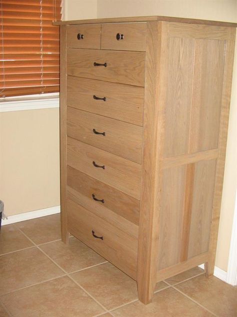 Chest Of Drawers Diy, Weathered Oak Minwax, Diy Chest Of Drawers, Diy Chest, Drawers Diy, Style Chest Of Drawers, Wooden Chest Of Drawers, Oak Plywood, Honey Do List