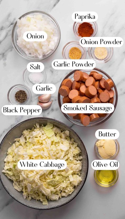 This sausage and cabbage skillet is perfect for busy nights, making it one of the best skillet meals. Enjoy a flavorful dish that's ideal for keto dinners and fits perfectly into low carb recipes. Keto Smoked Sausage And Cabbage, Cabbage Smoked Sausage Recipes, Smoked Sausage And Cabbage Recipes, Cabbage And Sausage Recipes, Cabbage And Sausage Skillet, Sausage Cabbage Skillet, Sausage And Cabbage Skillet, Cabbage And Smoked Sausage, Sausage Cabbage