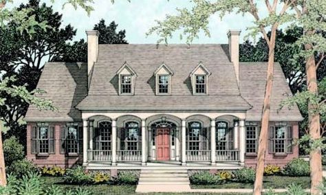 Traditional exterior with huge bonus space and a very large laundry room. Bathroom Country, Southern Style House Plans, Southern House Plan, House Plans 3 Bedroom, Southern Design, Monster House Plans, Southern House Plans, Farm Houses, Country Style House Plans