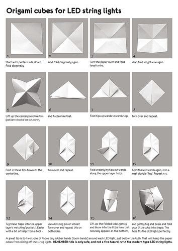 2015_origami_cube_tutorial | Tina Taul | Flickr Cube Origami, Origami Cube, Paper Cube, Diy Paper Flowers, Origami Patterns, Architecture Model Making, Budget Diy, Origami Tutorial, Paper Flowers Diy