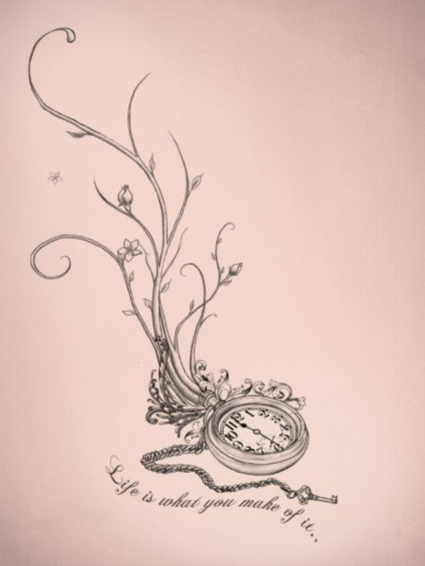 would consider getting this tattooed...also love dead flowers. I see beauty in them as well. Pocket Watch Tattoo Design, Watch Tattoo Design, Watch Tattoo, Pocket Watch Tattoo, Geniale Tattoos, Watch Tattoos, Clock Tattoo, 1 Tattoo, Tat Ideas