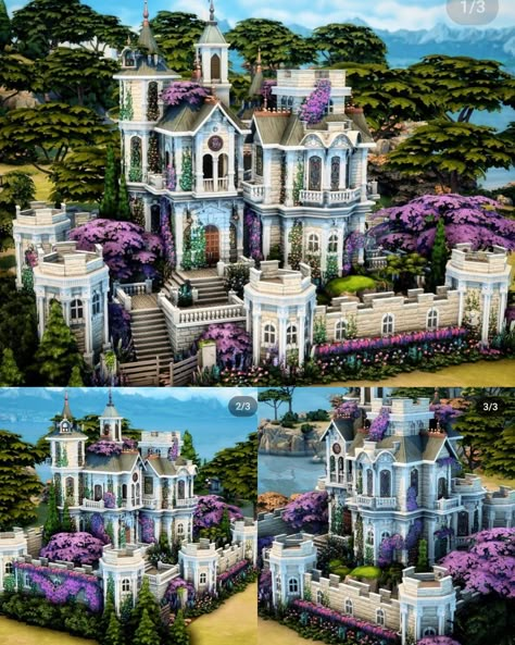 Castle House Layout, Creative Sims 4 Builds, Sims4 Newcrest, Sims 4 Academia, Sims 4 Overhaul, Sims 4 Castle, Sims 4 Homes, Castle House Plans, Sims 4 Building Ideas