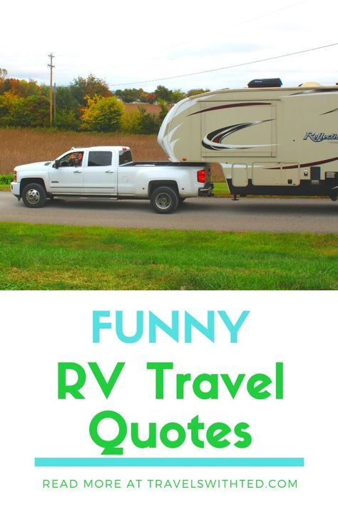 We have curated a list of the 16 best RV travel quotes.  We included both funny and inspirational RV living quotes, road trip quotes, RV sayings and adventure quotes.  If you love RV travel or need RV captions, read this article for inspiration. Rv Sayings, Rv Quotes, Camper Quotes, Rv Trip Planner, Trip Quotes, Rv Travel Destinations, Rv Camping Trips, Road Trip Quotes, Travel Trailer Living