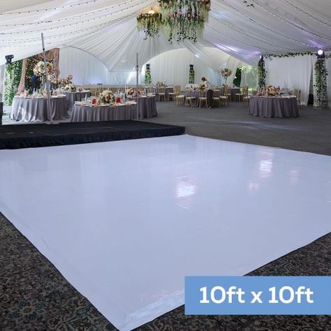 Diy Dance Floor Outdoor, Diy Dance Floor Cheap, Vinyl Dance Floor, Dance Floor Wrap, White Dance Floor, Dance Floor Vinyl, Outdoor Dance Floors, Floor Vinyl, White Dance