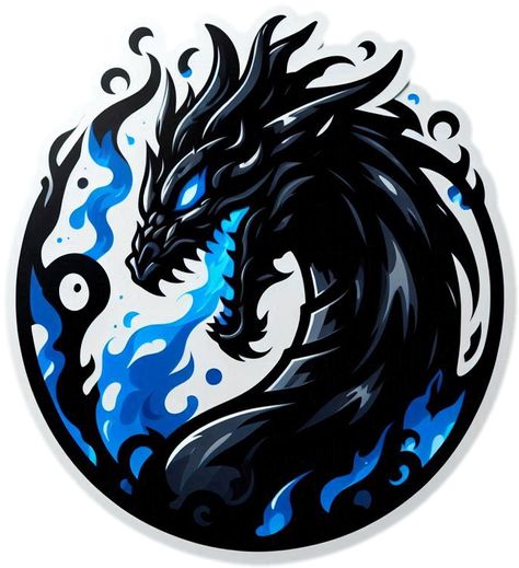 Emperor Armor, Dragon Stickers, Car Customization, Logo Dragon, Dragon Blue, Dragon Rouge, Dragon Logo, Dragon Ball Art Goku, Logo Design Art