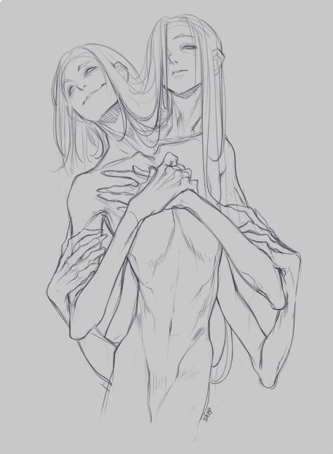 Creepy Drawing, Cain And Abel, 캐릭터 드로잉, Figure Drawing Reference, Creature Concept Art, Anatomy Art, Art Poses, Sketchbook Drawing, Art Tutorials Drawing